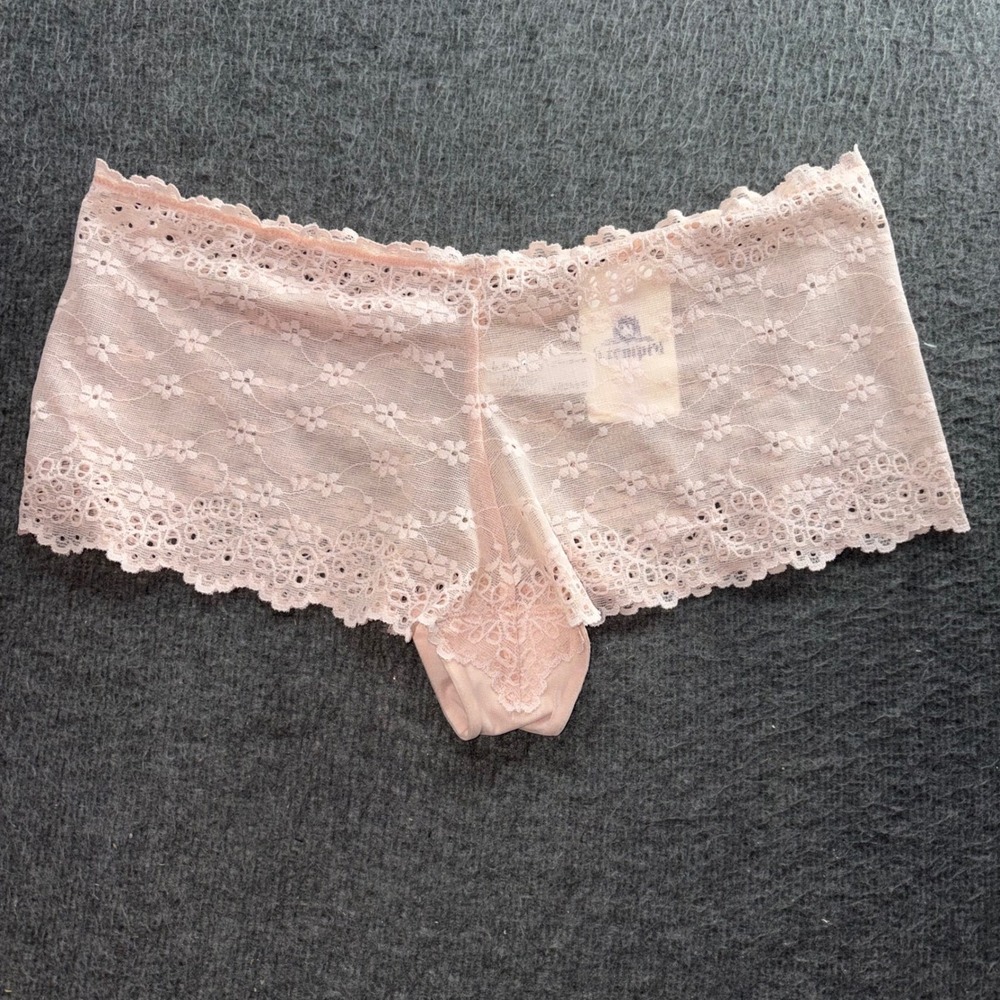 b.tempt'd by Wacoal Ciao Bella Pink Floral Lace Hipster Panty 945219 Small NWT